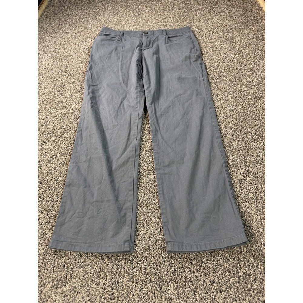 Vuori Men's Meta Cotton Pant Classic Fit Size 33x29 Blue